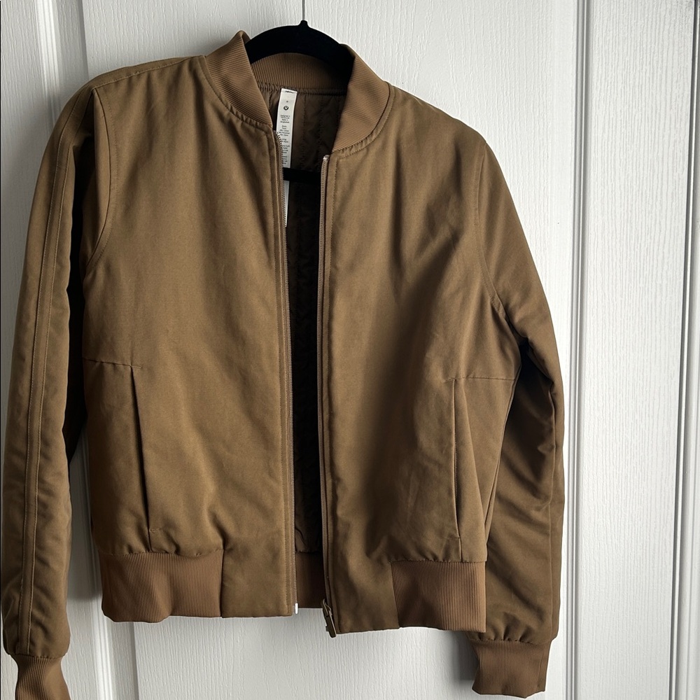 Reversible Brown Bomber Jacket